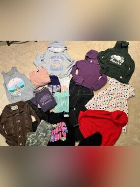 Girls Size 12 Back to School Bundle 16pc - Star Wars, Roots, Justice, Carters